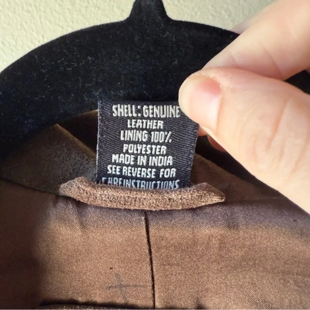 Frye Women's Dark Brown Suede Blazer - Picture 3 of 4